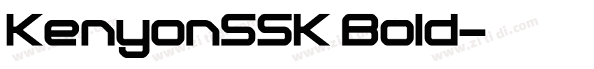 KenyonSSK Bold字体转换
